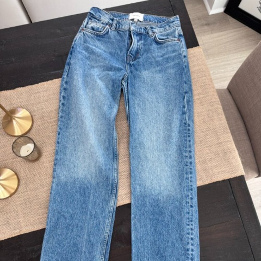 Reformation Abby Low Rise Straight Jeans